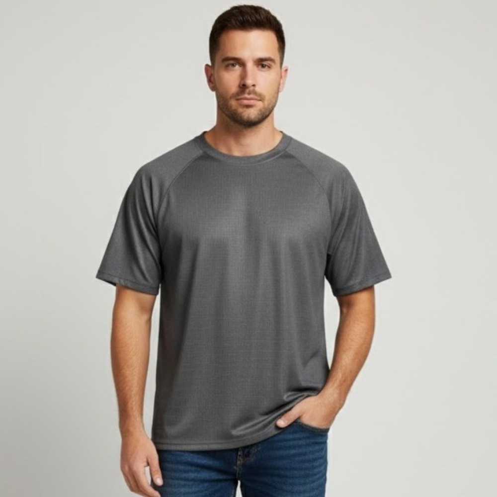 ZeroXposur‎ Mens Gray Textured Performance TShirt Size XXL SPF 50